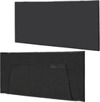 Modern Household Innovations Under Desk Privacy Panel 47 in. Wide Modesty Panel for Desk - 17 in. Tall Desk Skirt for Office Desk with Cable Management Net Perfect for 48 in. Work Station