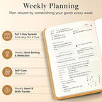 Mantra Planner 2026 Planner, Daily Journal & Gratitude Journal All-In-One with To Do List, Self Care Prompts & Habit Tracker - 5 x 8 - Orange