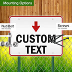 Custom Arrow and Directional Sign by My Sign Center - 36x48 Inches, Down Arrow, Reflective, Rust Free DiBound, Fade Resistant, Made in USA