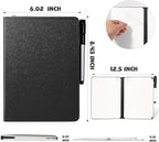 AGM Portable White Board Dry Erase, Double Sided Folding Whiteboards with Pen, Mini Portable Dry Erase Board for Study, Meeting, Doodling, Planning, Black