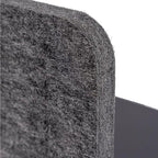 ReFocus™ Raw Clamp-On Acoustic Desk Divider – Reduce Noise and Visual Distractions with This Lightweight Desk Mounted Privacy Panel (Anthracite Gray, 59" x 16", 23.6" x 16", & 23.6" x 16")