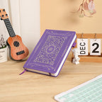 TIEFOSSI Dotted Notebook, 160gsm Thick Paper, Hardcover Dot Grid Journals for Women Men, 192 pages, for Travel, School and Office Use