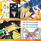 Soucolor Cute Office School Supplies Gifts for Women Teen Girl Birthday, 120 Pack Glitter Gel Pens-60 Glitter Pens, 60 Refills and Travel Case, Japanese Stationary Nurse Cool Gifts for Coworkers