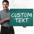 Custom Sign, Custom Street Sign, 11 Font Colors, 13 Font Styles, 4 Hole Options, 22 Sizes, 18x24 Inches, Rust Free DiBound, Fade Resistant, Made in USA by My Sign Center (Chalkboard Green)