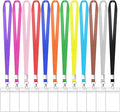 12 Pack Cruise Lanyard with ID Card Holder Colorful Lanyard with Waterproof ID Badge Holder (12 Colors)
