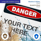 Custom Danger Sign, OSHA Sign, 24x30 Inches, 3M EGP Reflective .080 Aluminum, Fade Resistant, Indoor/Outdoor Use, Made in USA