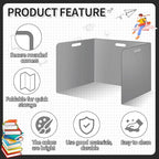 24 Pcs Desk Dividers for Students 14 × 17.5 × 14 Inch Plastic Durable and Waterproof Privacy Folders Shields Test Dividers with Classroom Privacy Boards for School Study Teacher Supplies (Gray)