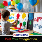 Hygloss Large Colored Poster Board 22x28 - 100 Assorted Standard Color Poster Boards Bulk Pack - Red, Yellow, Green, Blue, Black - 10 Pt. Thickness Poster Board Paper - Posterboard Multipack 22" x 28"
