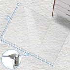 Placoot 48" x 36" Office Chair Mat for Carpeted Floors, 10 pounds Heavy Duty Crystal Clear Desk Chair Mat, Can be Used on Carpet or Hard Floor