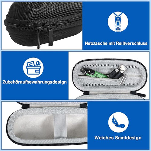 2 in 1 Type C USB Presentation Clicker with Carry Bag, Wireless Presenter Remote PowerPoint Clicker for Computer Presentations, Slide Advancer for Mac Laptop