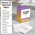 200 Resilience Conversation Starter Cards for Stronger Families - Build Trust, Safety and Connection Through Transitions or Life Changes - Deeper Discussion Parents Children's Therapy Icebreaker Game