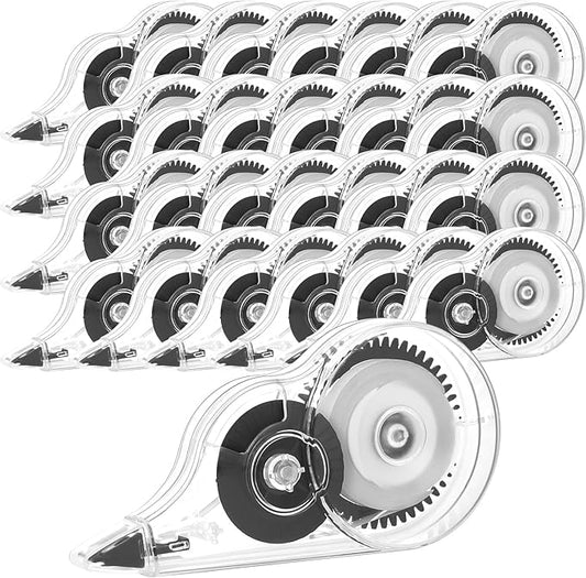 36 Count Correction Tape with Protective Cap, 1/5 X 472 Inch Correction Tape Roller Easy to Use Applicator for Instant Corrections School Office Supplies