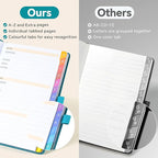Address Book with Colorful Alphabetical Tabs (8.4" x 5.8") - Hardcover Telephone and Contact Organizer, with Space for Important Website Passwords and Software Licenses - Pink