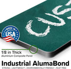 Custom Sign, Custom Street Sign, 11 Font Colors, 13 Font Styles, 4 Hole Options, 22 Sizes, 6x24 Inches, Rust Free DiBound, Fade Resistant, Made in USA by My Sign Center (Chalkboard Green)