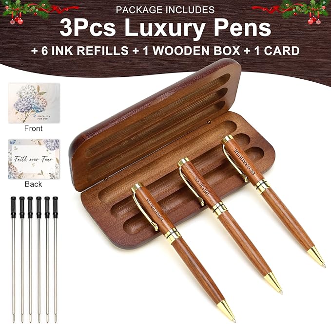 Christian Gifts for Women Men Pen Set Faith Based Spiritual Religious Gift for Women Cute Inspirational Pens for Bible Journaling No Bleed Biblical Gift Motivational Pens for Her Nurse Christian Stuff