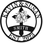 Personalized Cross Family Name Sign, Personalized Wedding Gifts,Wall Cross Decoration, Christian Metal Wall Art, Custom Christians Cross Wall Sign, Custom Christian Metal Signs