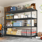 DurayLoly 2500 LBS Shelf Storage Shelves 68.1" W Wire Shelving Unit, Garage Shelving Heavy Duty, Adjustable Metal Shelving for Garage, Pantry, Kitchen, Basement, Business 68.1" W x 20.9" D x 70.9" H