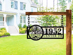 Hanging Metal House Numbers,Custom Metal Hanging Address Signs, Hanging Mailbox House Number Signs,Hanging House Address Numbers, Lamp Post Address Plaques