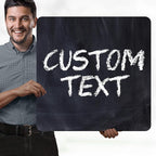 Custom Sign, Custom Street Sign, 11 Font Colors, 13 Font Styles, 4 Hole Options, 22 Sizes, 24x24 Inches, Rust Free DiBound, Fade Resistant, Made in USA by My Sign Center (Chalkboard Black)