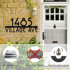 Metal House Numbers for Outside, Address Numbers for House, Address Signs for Houses, House Numbers for Outside Modern, Custom House Number Sign, Address Plaques for House Numbers
