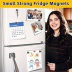 VNDUEEY 40Pcs Black Refrigerator Magnets Fridge Magnet, Strong Whiteboard Magnets, Fridge Magnets Adults, Small Magnet for Kitchen, Office, School, Locker, ISO9001VN1214