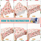 PerKoop 12 Pcs Magazine File Holder Foldable Decorative Cardboard File Folders 6 Patterns Floral Colored Magazine Rack with Printable Sticker Labels for School Office Home Desk (Flower Design)
