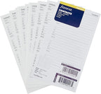 FILOFAX Name/Address/Telephone Refill for Personal & Personal Compact Size, 20 Sheets, White (B130201)