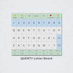 Adult Communication Board - Non-Slip, Portable Letter Chart for Non-Verbal, Stroke Recovery, Effective Visual Aids for Non-Speaking Patients, Pain Scale, QWERTY or ABC (QWERTY)
