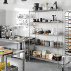 Regal Altair 18" Deep x 54" Wide x 86" Height Wire Shelving Kit | 5-Tier | NSF Commercial Storage Rack Unit