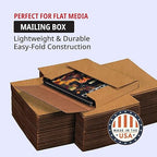 Tape Logic TLM1291 Easy-Fold Mailers, 12 1/8" x 9 1/8" x 1", White (Pack of 50)