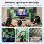 UNECHO 12 Pack 12" X 12" X 0.4" Acoustic Panels for Wall Sound Absorbing, Square Self-Adhesive Sound Panel, High Density Suitable for Multiple Scenarios(Coffee Brown)
