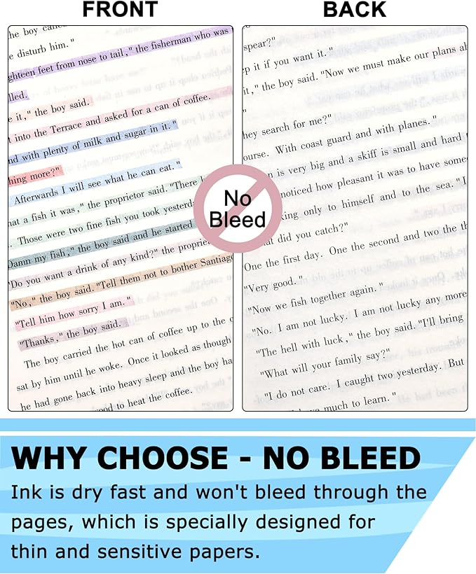 12 Packs Aesthetic Highlighters, Assorted Colors With Soft Chisel Tip,No Bleed Bible Highlighter Pastel, Cute Highlighters