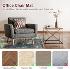 Anidaroel 36"x60" Chair Mat for Hardwood Floor, Anti-Slip Desk Chair Mat for Hardwood, Under Desk Rug for Rolling Chair, Low Pile Carpet Protector Mat for Office Chair
