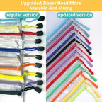 YOPCDJ 12pcs Mesh Zipper Pouch Bags, A5 Puzzle Bag (12 Colors, 12 Packs) for Organizing, Classroom Must Have Storage Bag, Board Games and Office Supplies