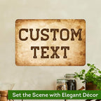 Custom Sign, Custom Street Sign, 11 Font Colors, 13 Font Styles, 4 Hole Options, 22 Sizes, 12x18 Inches, Rust Free DiBound, Fade Resistant, Made in USA by My Sign Center (Vintage)