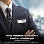 Custom Engraved Name Tags, Magnetic White Name Tags, Personalized Name Tags, 1x3 Inches, Durable Engravable Impact Material, Made in The USA by My Sign Center
