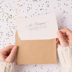 Address Stamp - Custom Stamps for Mailing I Create Personalized Name and Return Address I Up to 3 Lines of Text I Includes Ink Color Options I Self Inking and Wooden Rubber Stamp Options (Fancy Font)