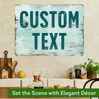 Custom Sign, Custom Street Sign, 11 Font Colors, 13 Font Styles, 4 Hole Options, 22 Sizes, 18x24 Inches, Rust Free DiBound, Fade Resistant, Made in USA by My Sign Center (Shabby Chic)