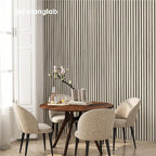 Olanglab Wood Slat Wall Panels 4 Pack, Wooden Acoustic Wall Panels, 94.5"x12.6" Each 3D Wall Panels for Interior Wall Decor (Light Oak-Extendo Trio)