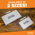 Metal Case Stamp Pad Medium Size, Black Color - Size: 3" x 4" - Choose from 15 Ink Colors