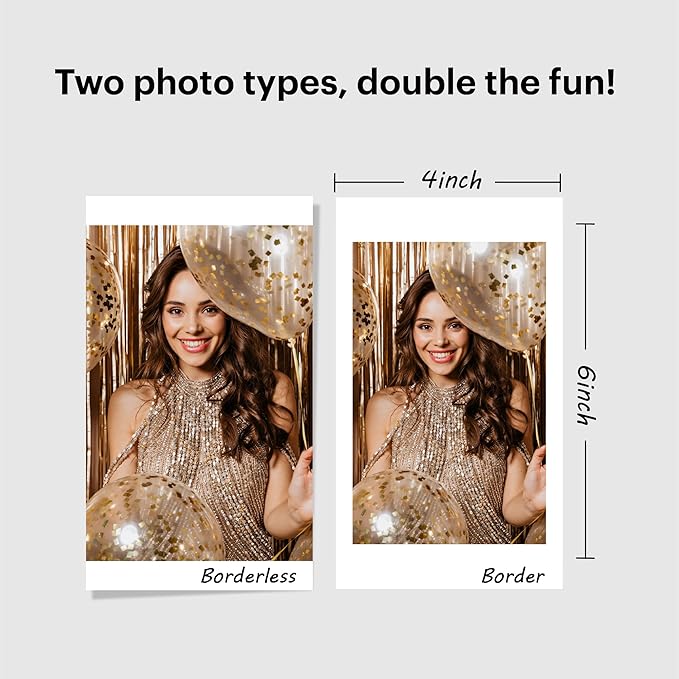 KODAK Dock Plus 4PASS Instant Photo Printer (4x6 inches) + 10 Sheets