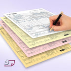 NextDayLabels - Superior Carbon-Less NCR, Pre Collated Paper, 500 Sheets Per Pack (8-1/2" x 11" 4 Part Straight, #5925)