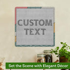 Custom Sign, Custom Street Sign, 11 Font Colors, 13 Font Styles, 4 Hole Options, 22 Sizes, 12x12 Inches, Rust Free DiBound, Fade Resistant, Made in USA by My Sign Center (Fauxsaic 2)