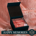 Personalized Gifts, Custom Quote Block Letter Board,Crystal-Clear Acrylic With Gift Box,17 Styles, Holiday and Christmas Gift for Mom, Dad, Girlfriend, Him or Her, Husband, Wife (4"x4, Rosy)