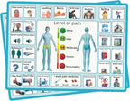 2 Pcs 15''x 11''Nonverbal Communication Board,for Patient、Stroke Therapy Equipment for Adults、AAC Device for Autism、Communication Board for Nonverbal People（no Handle）