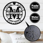 Personalized Metal Name Signs, Split Letter Monogram Wall Decor, Custom Last Name Sign, Family Name Sign for Outdoor, Personalized Wedding Gift, Garden Decor, Metal Wall Art, Housewarming Gift