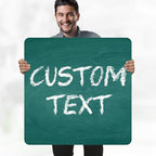 Custom Sign, Custom Street Sign, 11 Font Colors, 13 Font Styles, 4 Hole Options, 22 Sizes, 30x30 Inches, Rust Free DiBound, Fade Resistant, Made in USA by My Sign Center (Chalkboard Green)