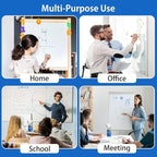 EXTRIC Whiteboard Cleaning Wipes, 150 Count Dry Erase Wipes Pre-Moistened, Non-Toxic, Low Odor White Board Cleaner 75 Per Canister + 75 Refill Pack Ideal for Classroom, School, Office
