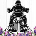 Custom Motorcycle Metal Signs Personalized Biker Name Sign Custom Garage Decor Motorbikes Wall Art Decor Motorcycle Sign Men Room Decorate Gifts for Men Husband Rider