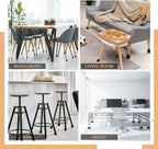 VOCOMO 1" Round Rubber Chair Leg Tips Caps, Chair Leg Floor Protectors Furniture Legs Caps Non Slip Reduce Noise for Hardwood Floors (Black, 12 Pack)